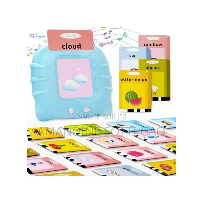 Jouet Vocal Pour Poche Avec Cartes Flash d'Alphabet