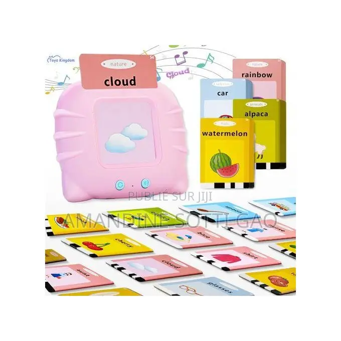 Jouet Vocal Pour Poche Avec Cartes Flash d'Alphabet