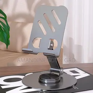 Support De Téléphone Et Tablette Entièrement en Métal. 360° Rotatif.