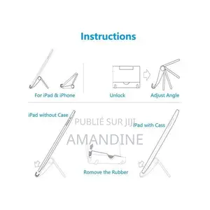 Portable Adjustable Phone Holder - Stand for Mobile Tablet