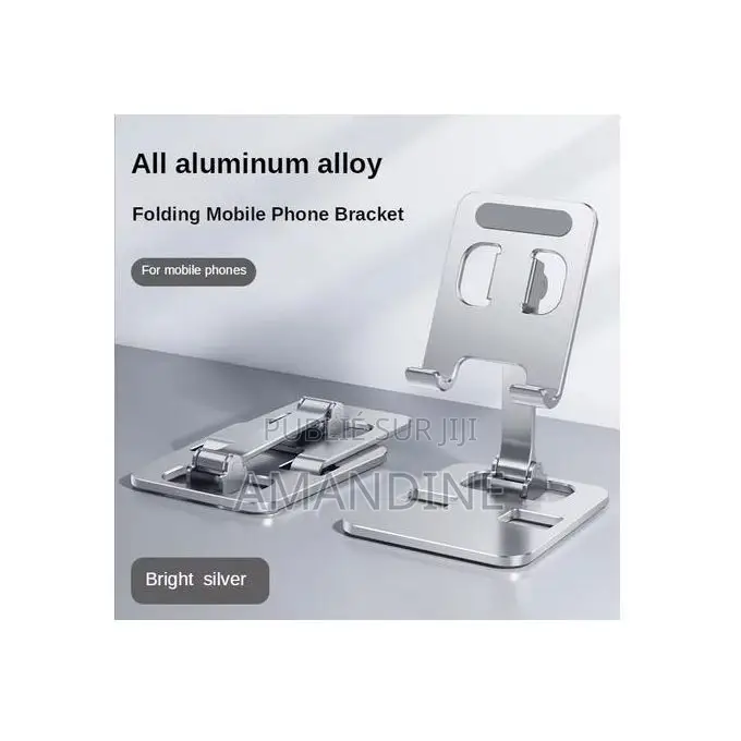 Support De Téléphone De Bureau Pliable Universel Alliage d'Aluminium