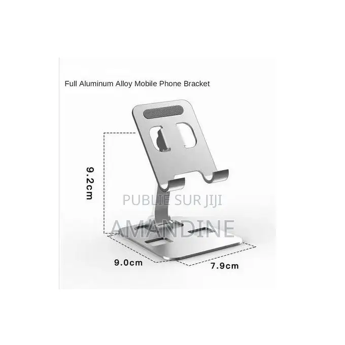 Support De Téléphone De Bureau Pliable Universel Alliage d'Aluminium