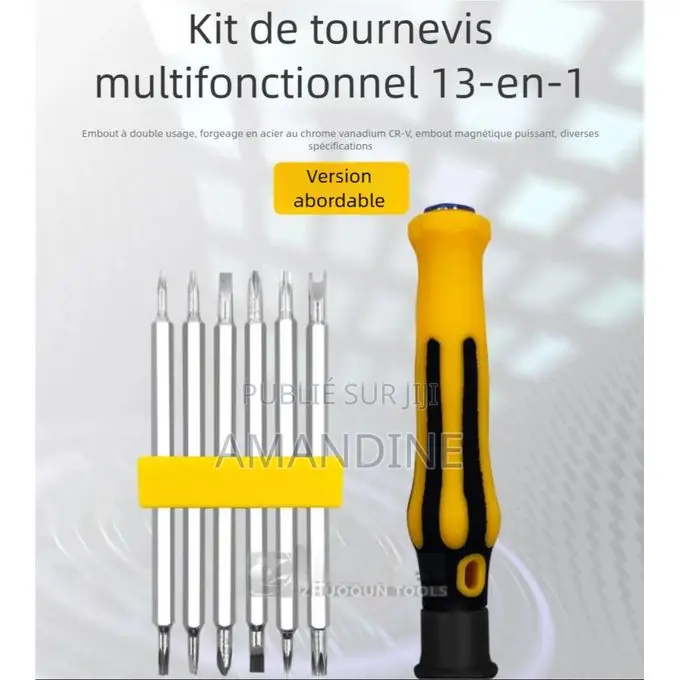 Cloudoon Kit Tournevis 12 en 1 Outils Précis Bricolage Réparation