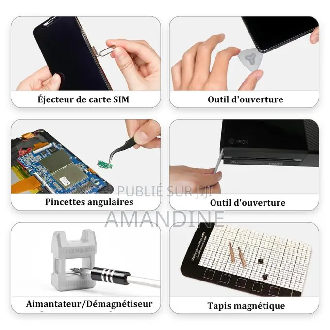 Mythco Kit De Réparation 122 en 1 - Tournevis Précision