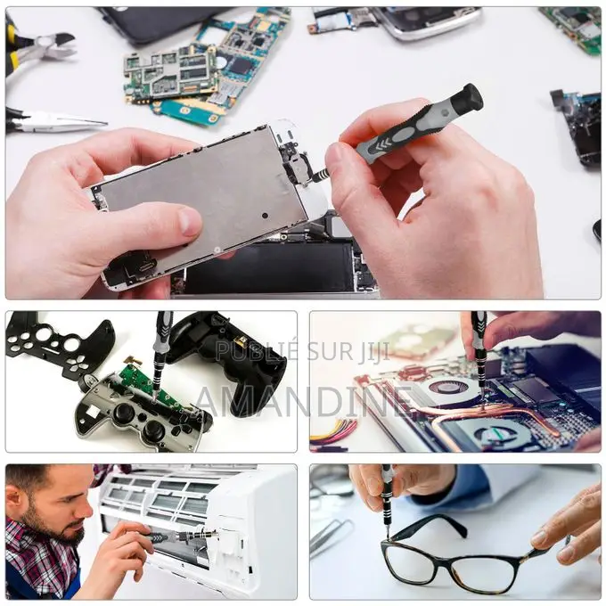 Mythco Kit De Réparation 122 en 1 - Tournevis Précision