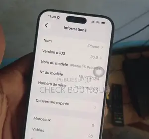 Nouveau Apple iPhone 15 Pro Max 512 GB Noir