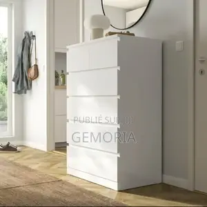 Commode Moderne 5 Tiroirs – Élégance Grand Rangement