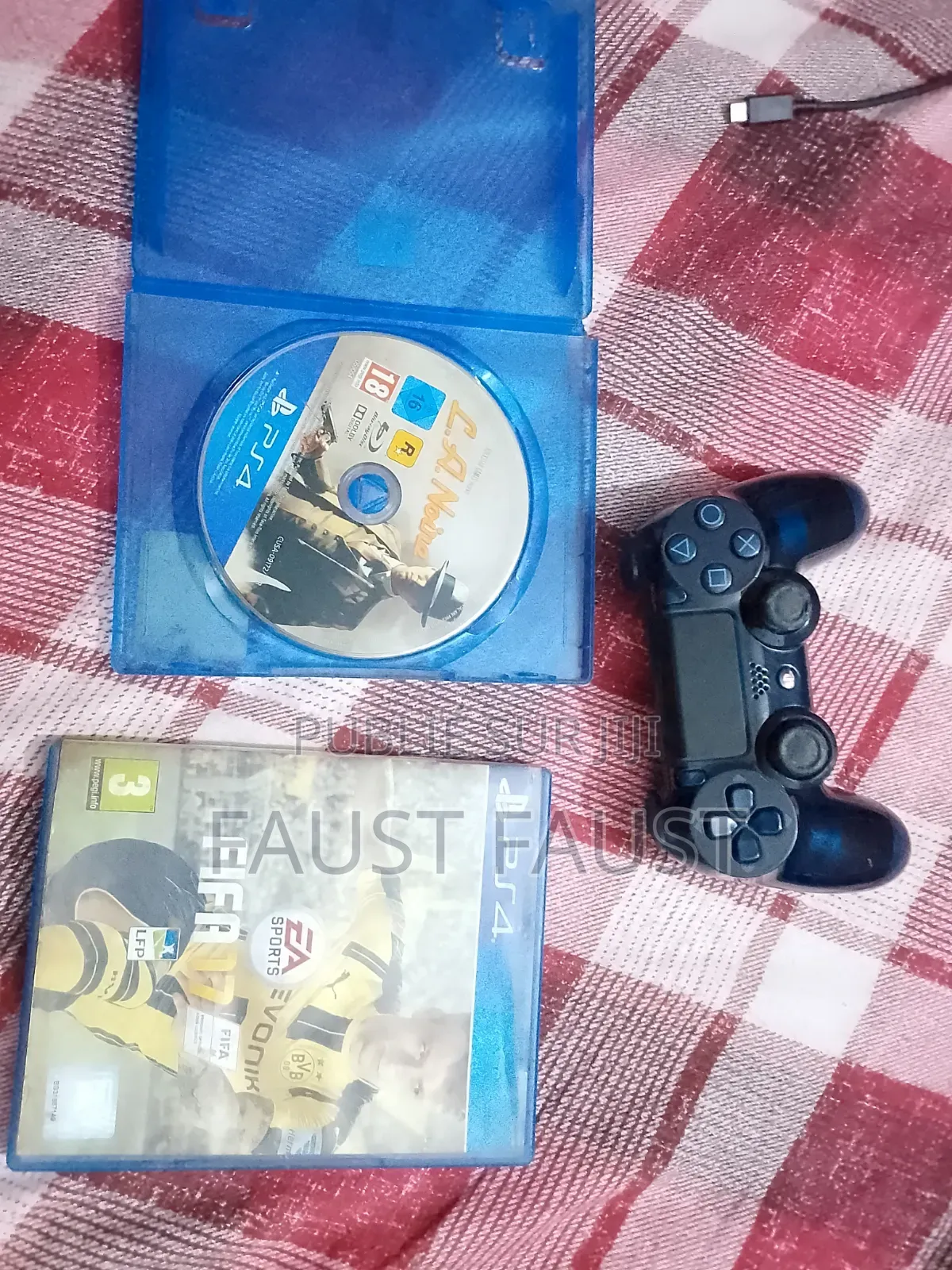 Manette Ps4 Original Et 2 Cd