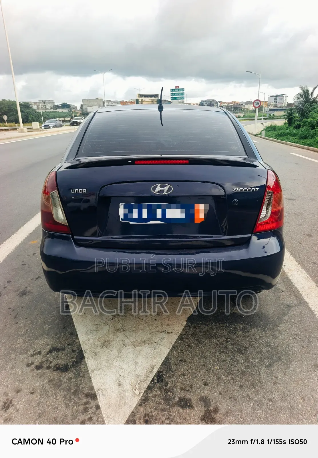 Hyundai Accent 2008 Bleu