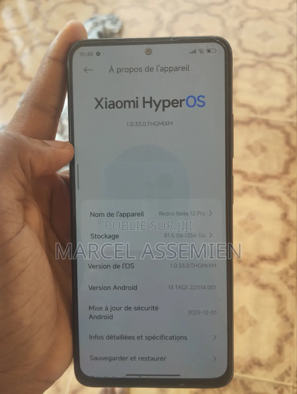 Nouveau Xiaomi Redmi Note 12 Pro 4G 256 GB Noir