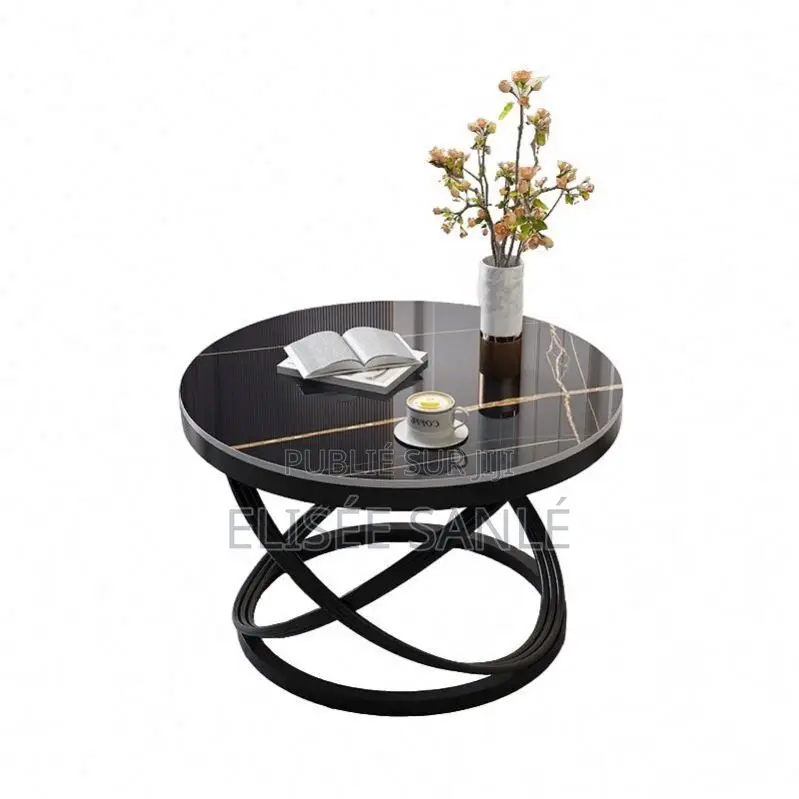 Table Basse Ronde Moderne 70 × 70 × 45 Cm