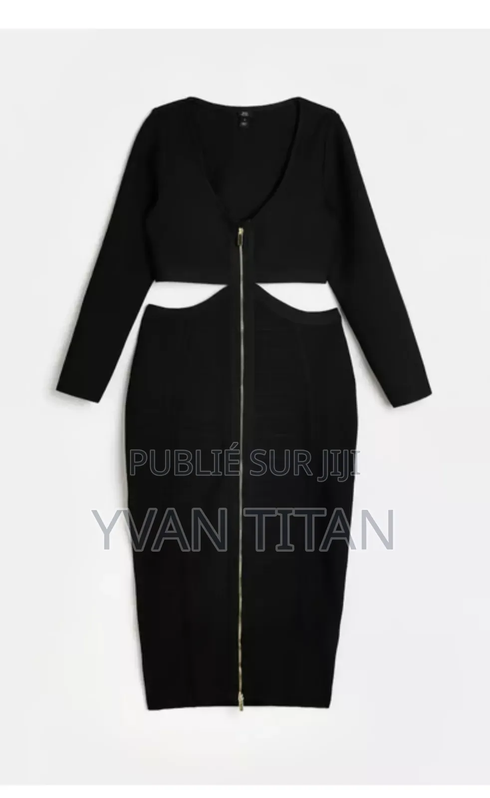 Robe Moulante Noir River Island