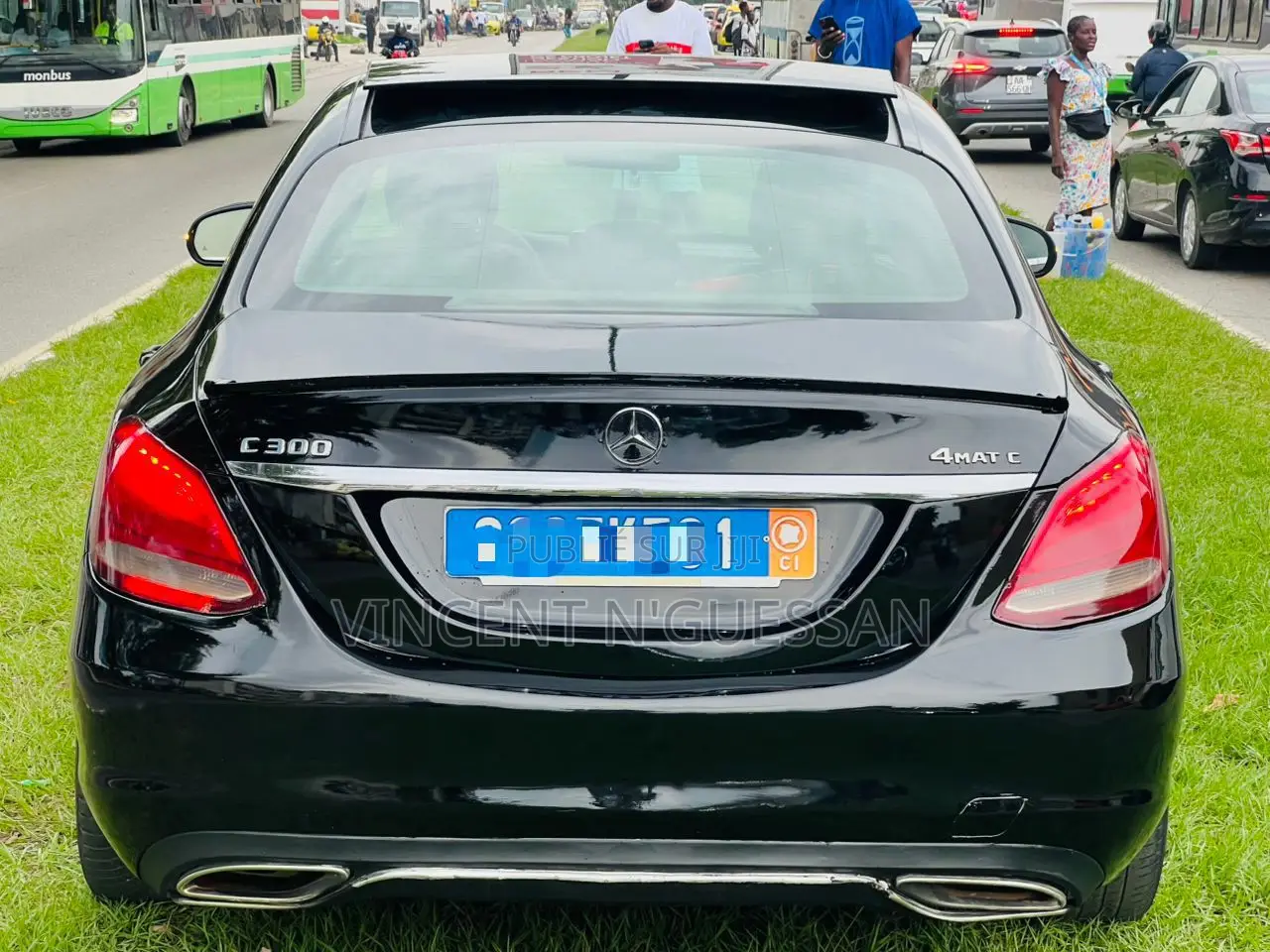 Mercedes-Benz C300 Base C300 AWD 4MATIC Sedan 2018 Noir