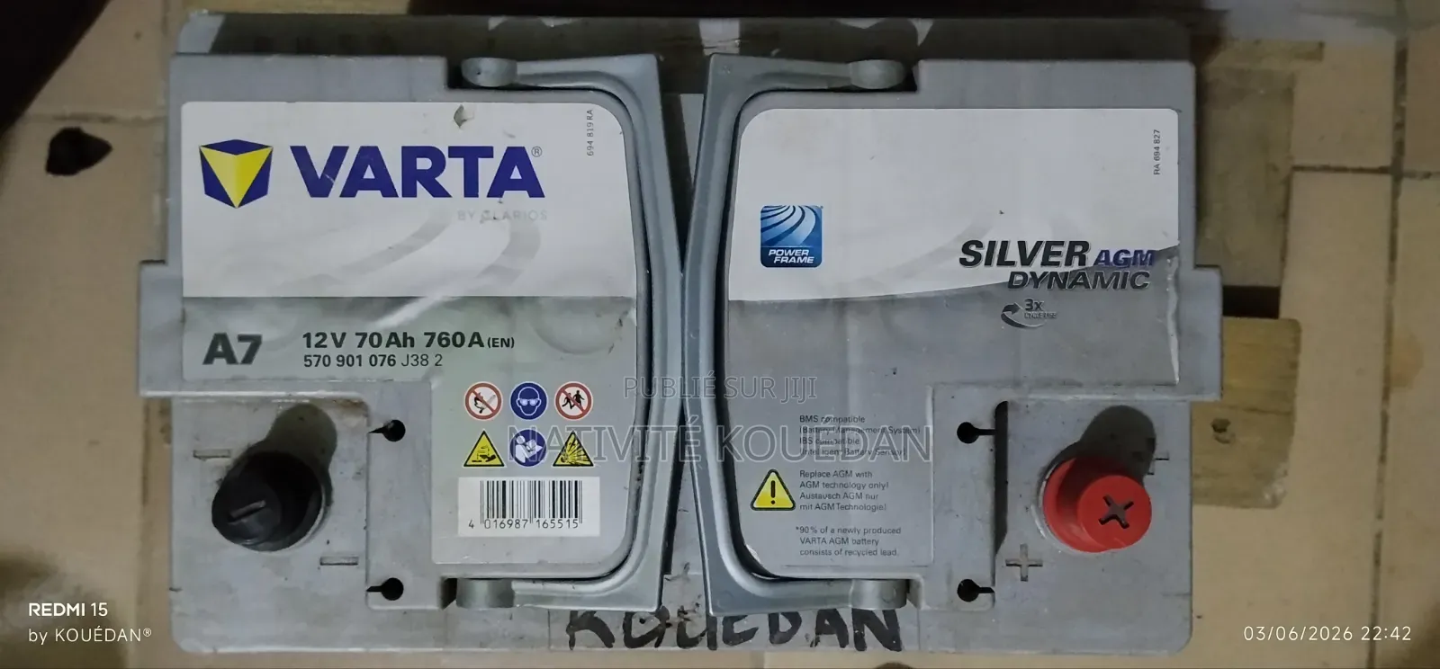 Batterie Varta Acide Custom