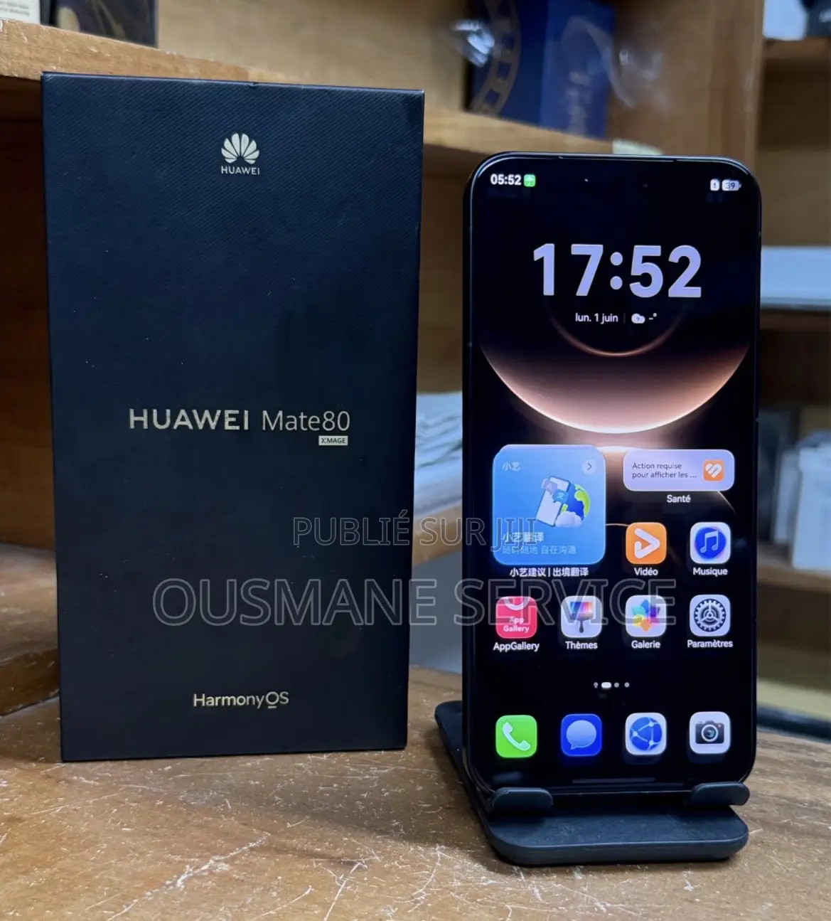 Nouveau Huawei Mate 80 5G 256 GB Noir