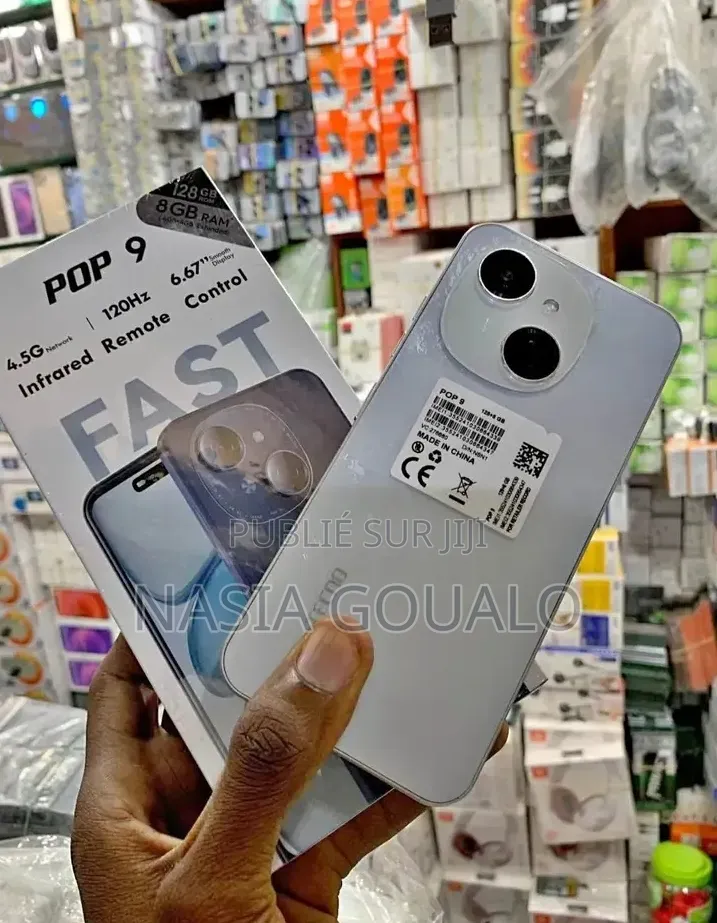 Nouveau Tecno Pop 9 128 GB Blanc