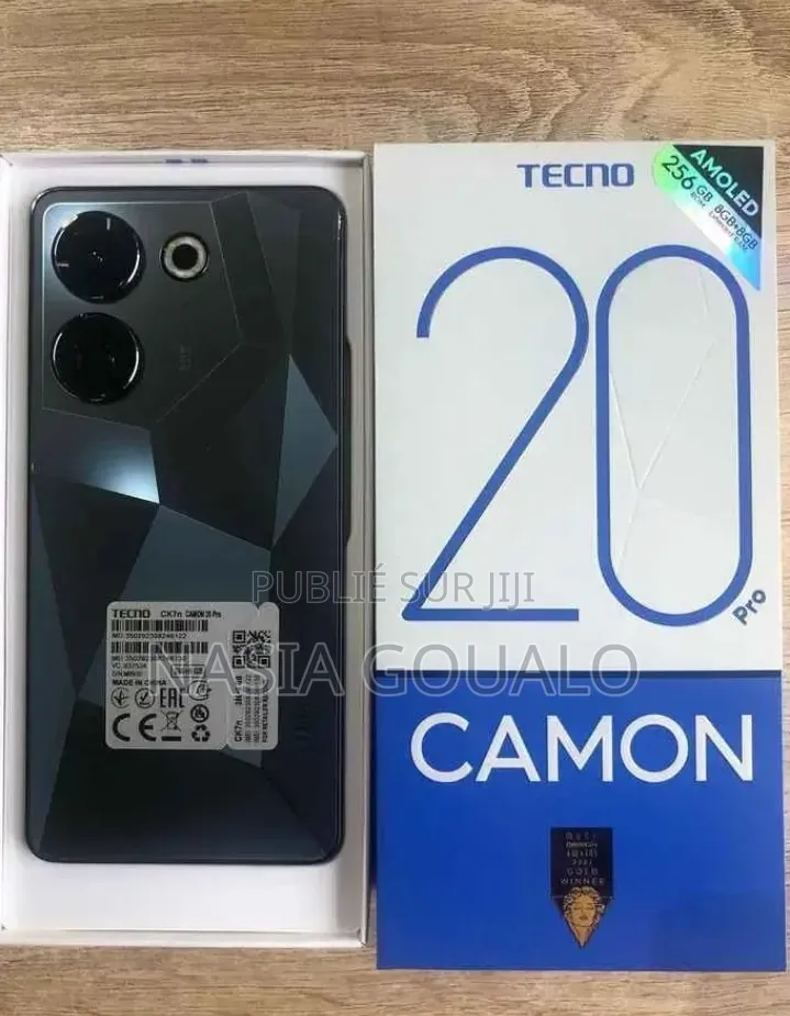 Nouveau Tecno Camon 20 128 GB Noir