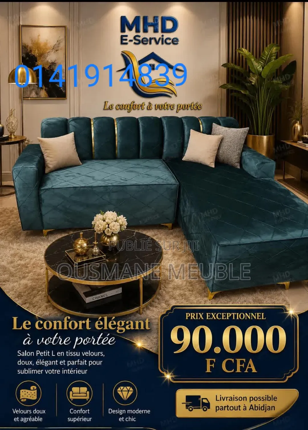 Canapé 05 Place Disponible