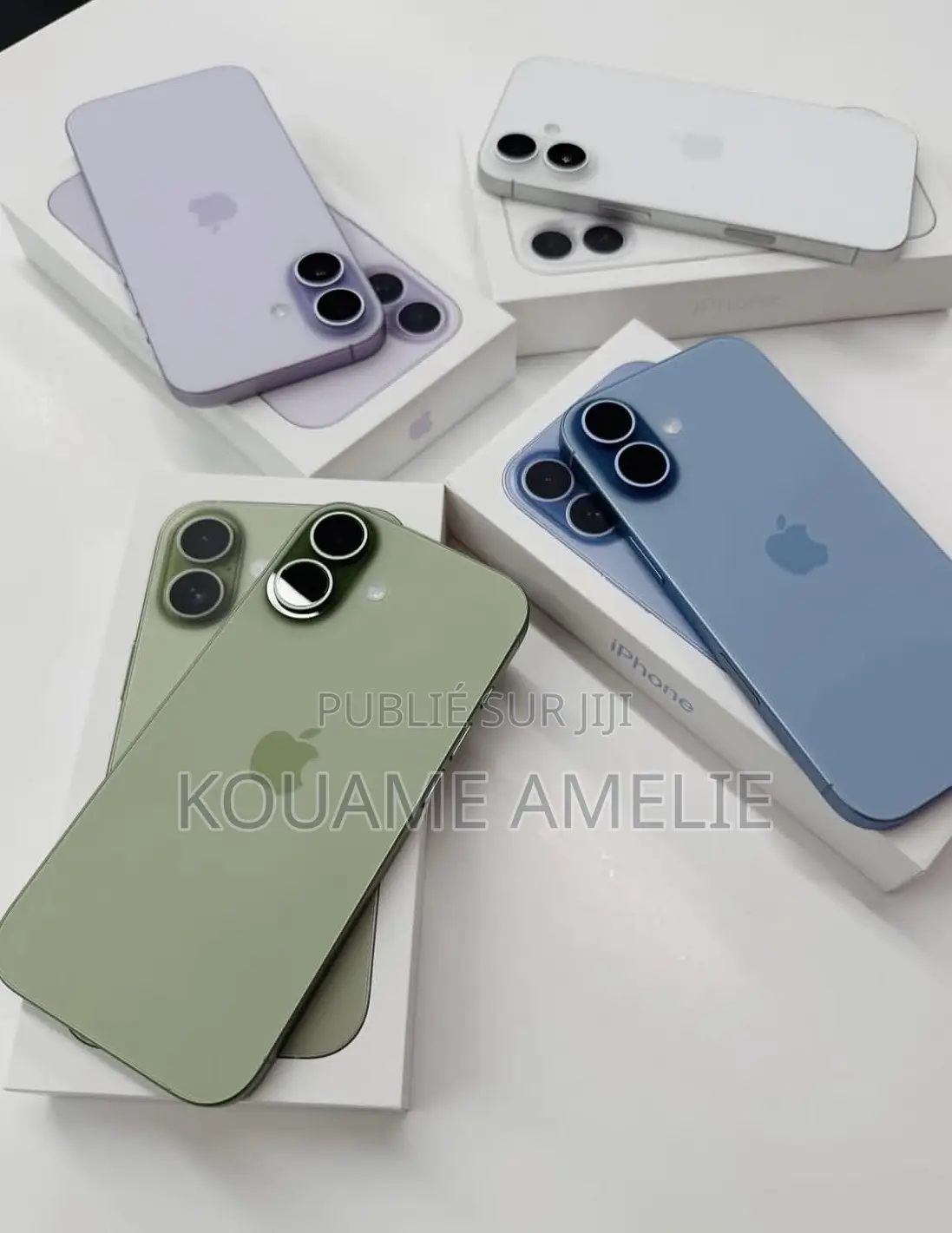 Nouveau Apple iPhone 16 256 GB Bleu