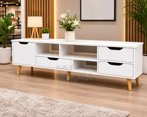 Meuble Télé Blanc. Livraison Gratuite