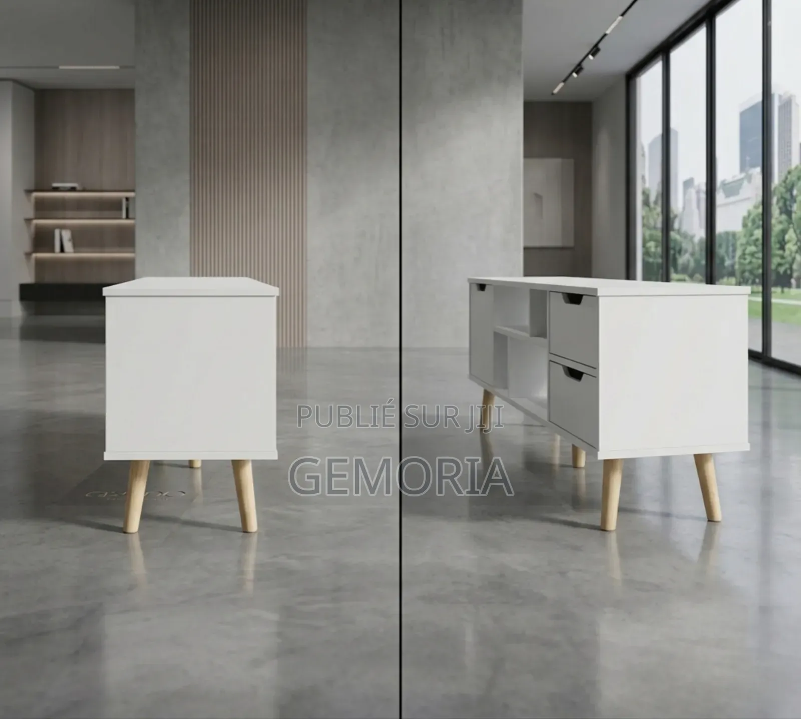 Meuble Tv Scandinave Blanc. Livraison Gratuite