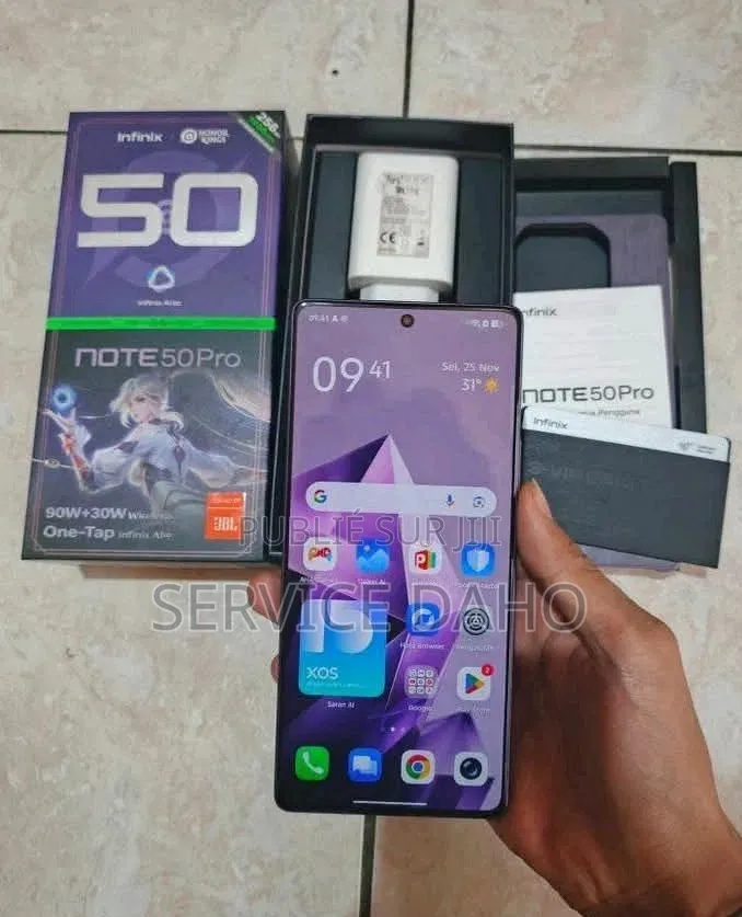 Nouveau Infinix Note 50 Pro+ 256 GB Gris