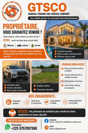 Gtsco Entreprise Du Commerce Général Vous Aide À Vendre Vos Biens