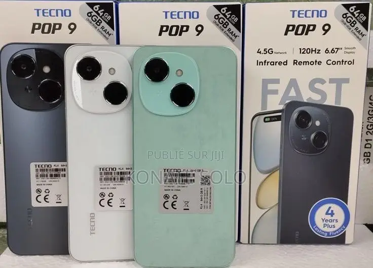 Nouveau Tecno Pop 9 128 GB Blanc