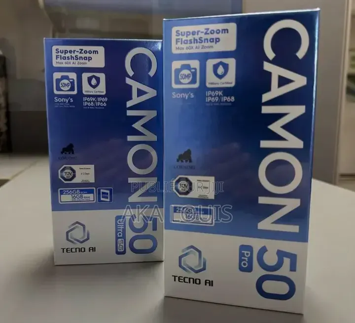 Nouveau Tecno Camon 50 256 GB Gris