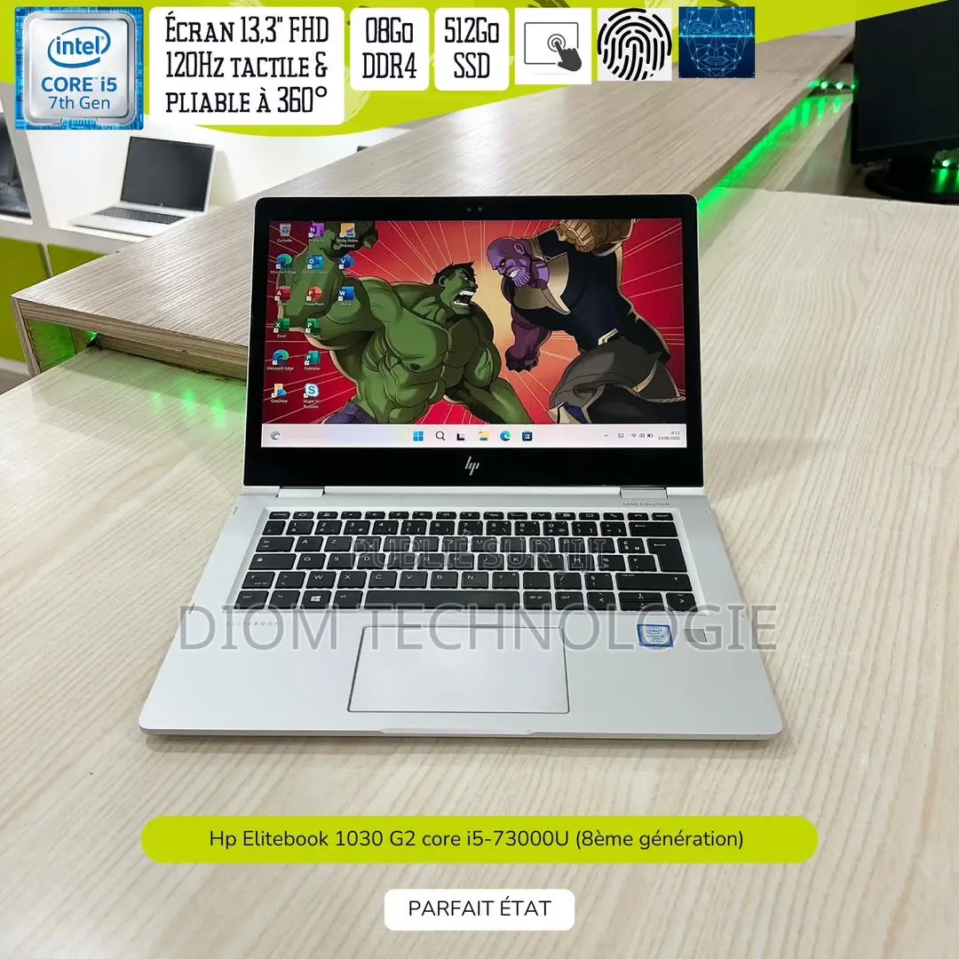 Ordinateur portable HP EliteBook 1030 8GB Intel Core i5 SSD 512GB