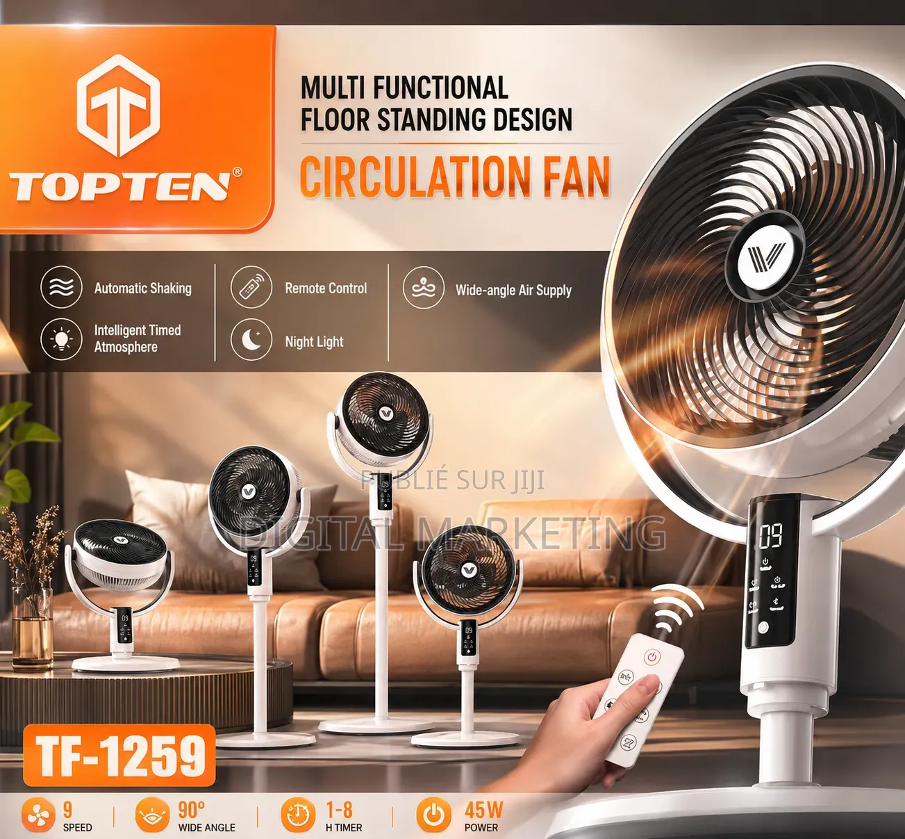 Ventilateur Rechargeable