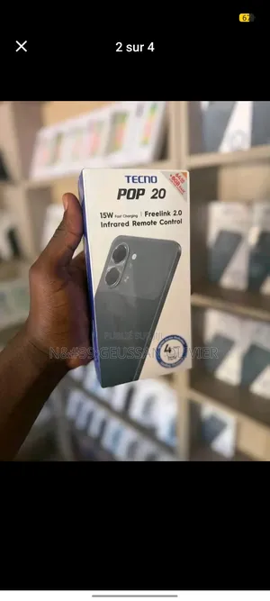 Nouveau Tecno Pop 20 128 GB Noir