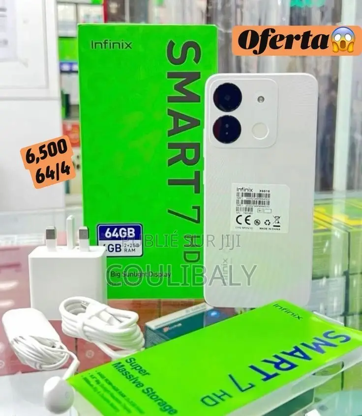 Nouveau Infinix Smart 7 64 GB Blanc