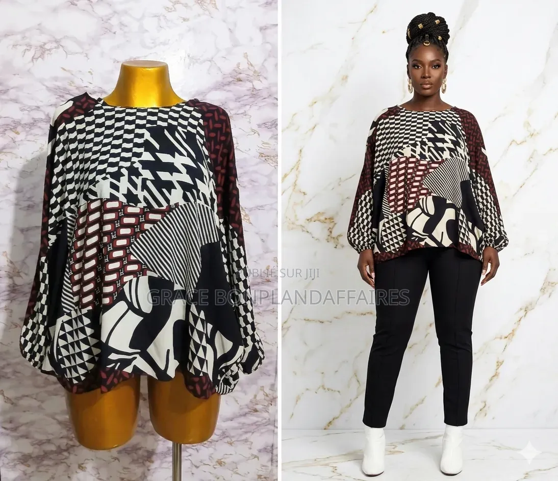 Tunique Africaine Moderne Pour Femme. Solde : 1500fcfa