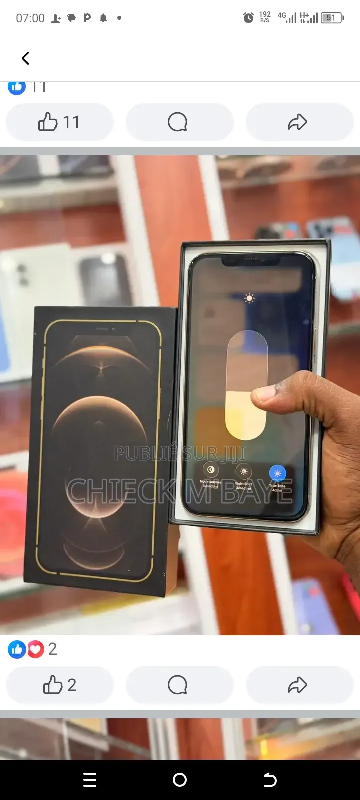 Nouveau Apple iPhone 12 Pro Max 512 GB Blanc