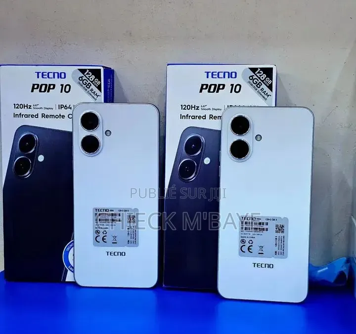 Nouveau Tecno Pop 10 128 GB Blanc