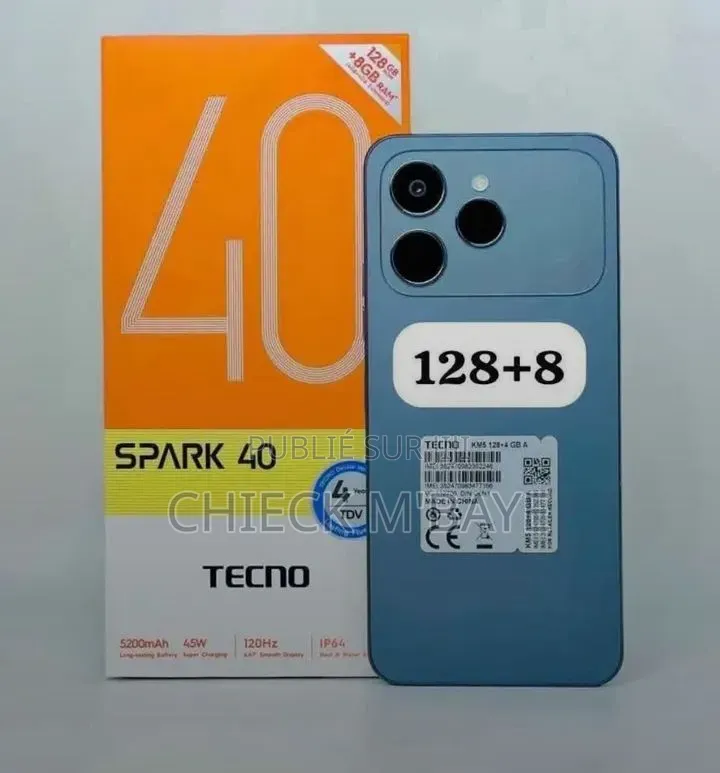 Nouveau Tecno Spark 40 256 GB Blanc