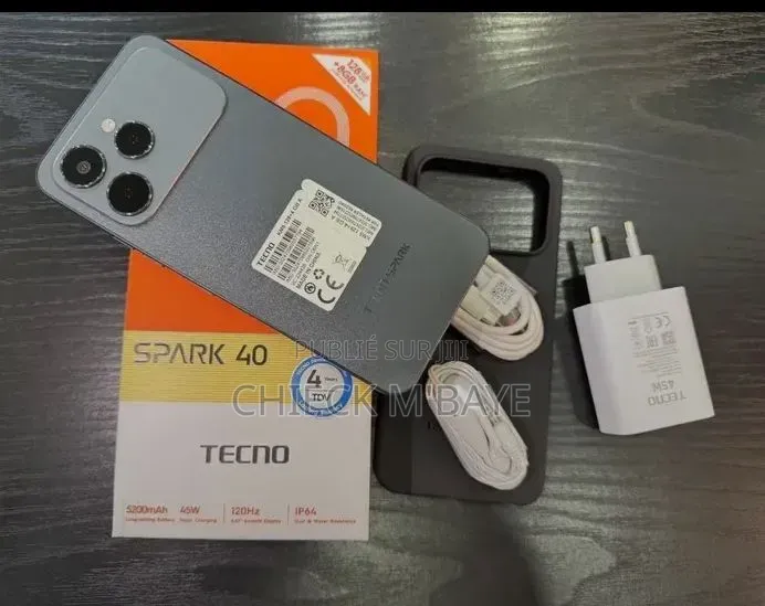 Nouveau Tecno Spark 40 256 GB Blanc