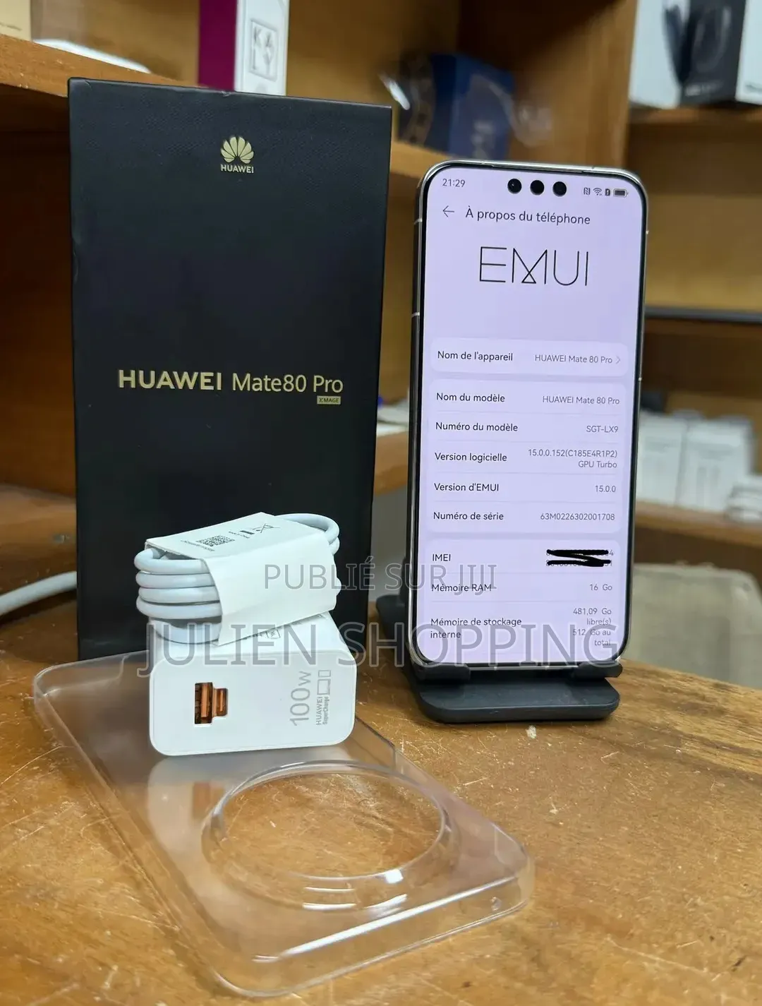 Nouveau Huawei Mate 80 Pro 5G 256 GB Blanc