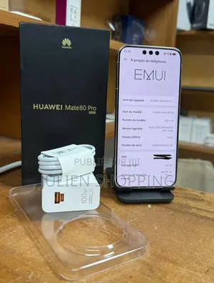 Nouveau Huawei Mate 80 Pro 5G 256 GB Blanc