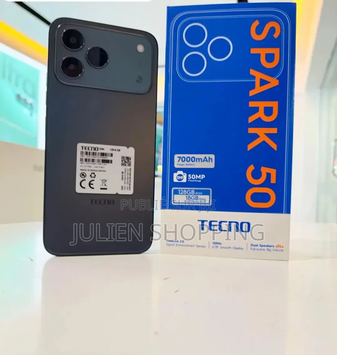 Nouveau Tecno Spark 50 128 GB Noir