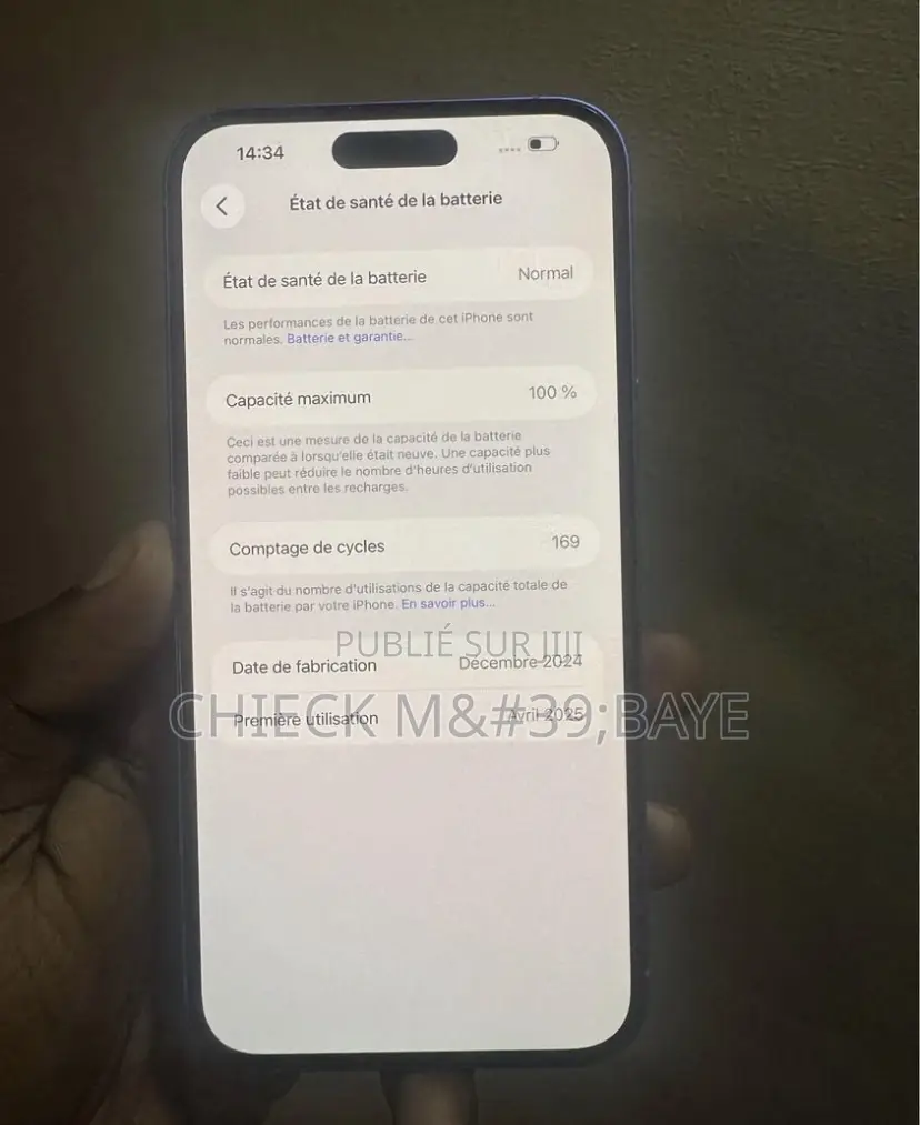 Nouveau Apple iPhone 16 256 GB Bleu