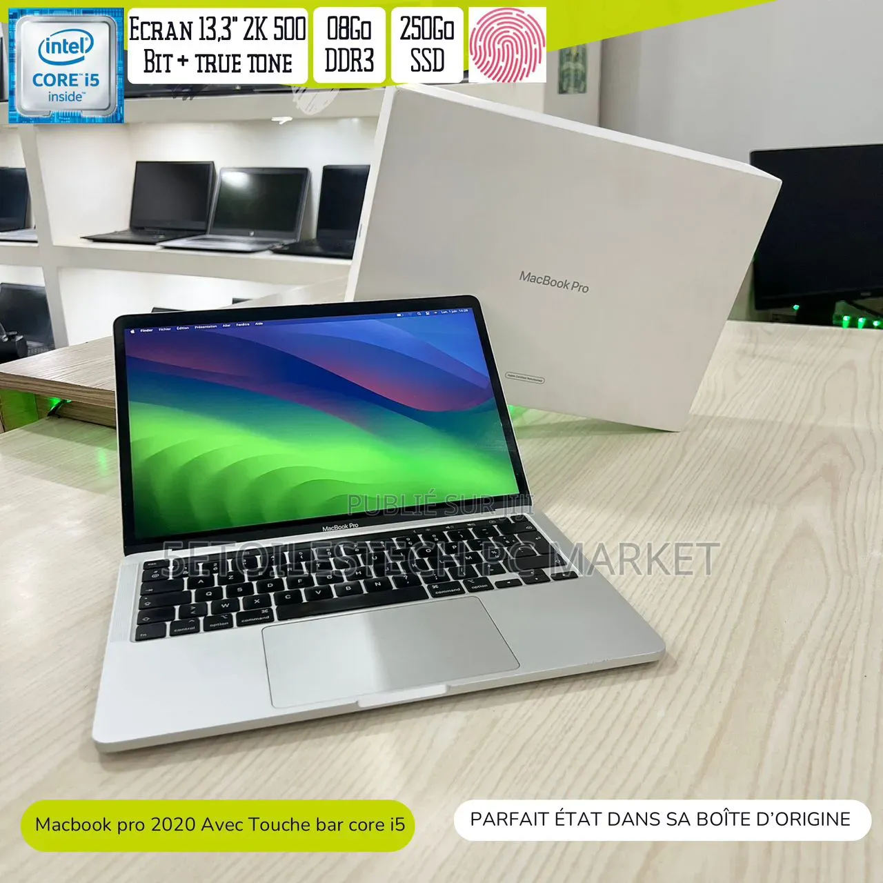 Nouveau Apple MacBook Pro 2020 8GB Intel Core i5 SSD 256GB
