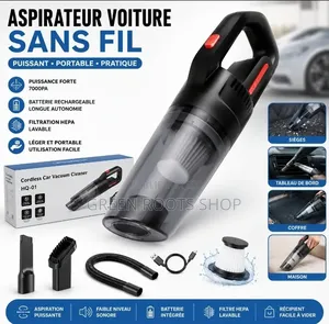 Aspirateur Voiture Sans Fil – Puissant Portable