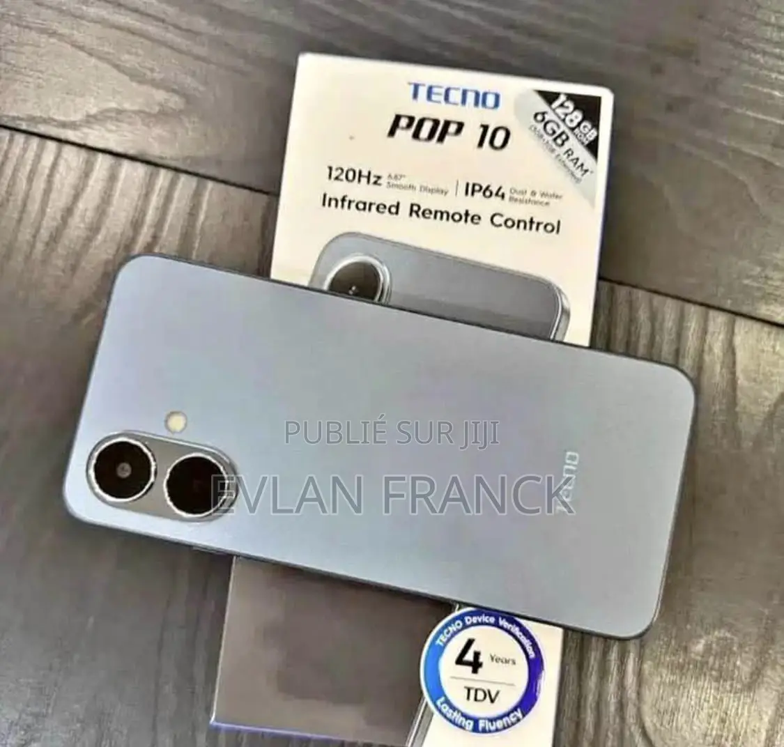 Nouveau Tecno Pop 10 128 GB Blanc