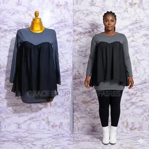 Tunique Grise Et Noire Pour Femme. Solde : 1500fcfa