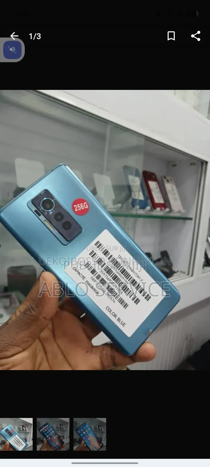 Nouveau Tecno Pop 10 128 GB Argenté