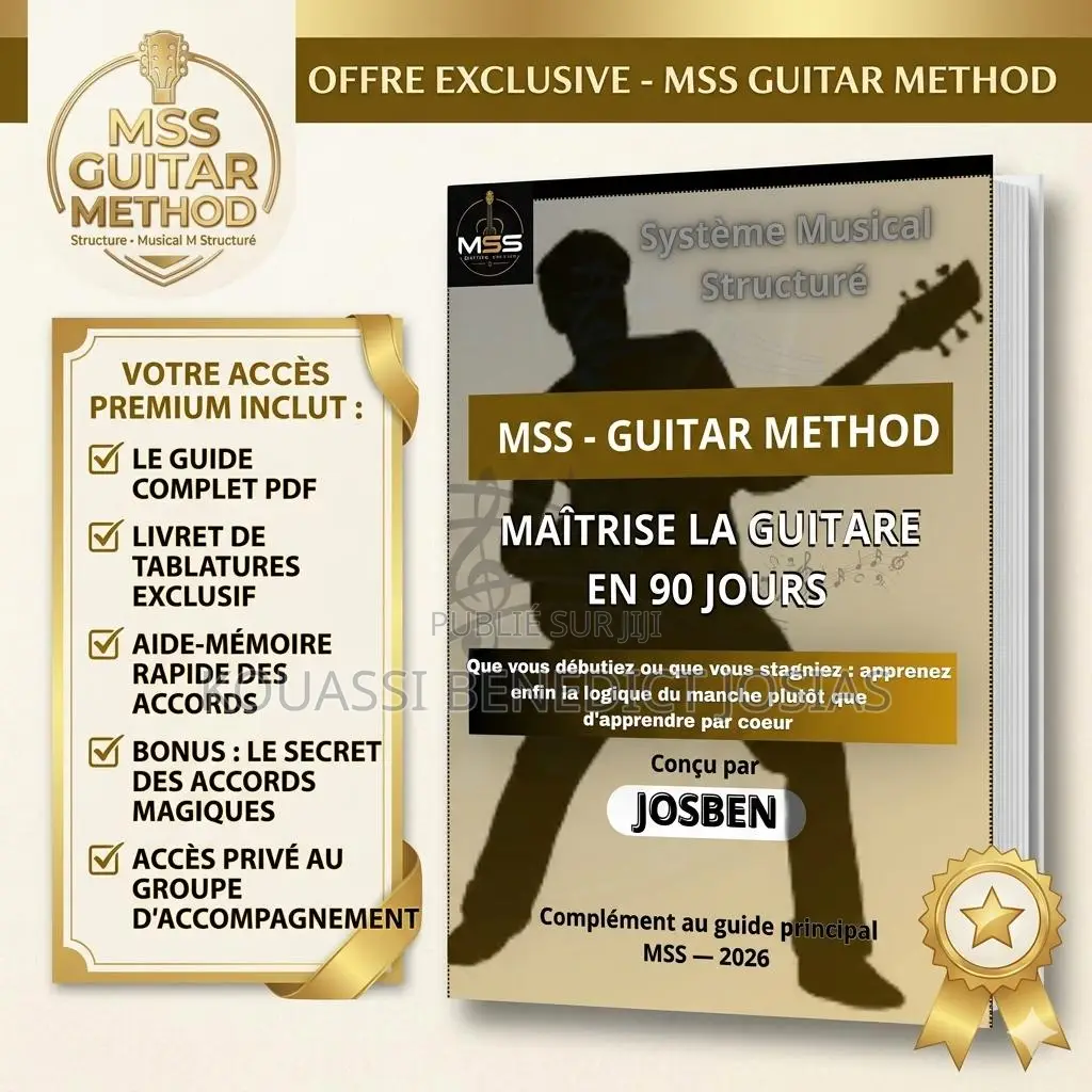 MSS Guitar Method: Maîtrisez La Guitare en 90 Jours( Méthode Complète)