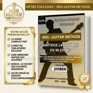 MSS Guitar Method: Maîtrisez La Guitare en 90 Jours( Méthode Complète)