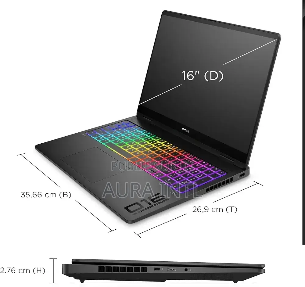 Nouveau Ordinateur portable HP Omen Max 16 32GB AMD Ryzen 9 SSD 1T